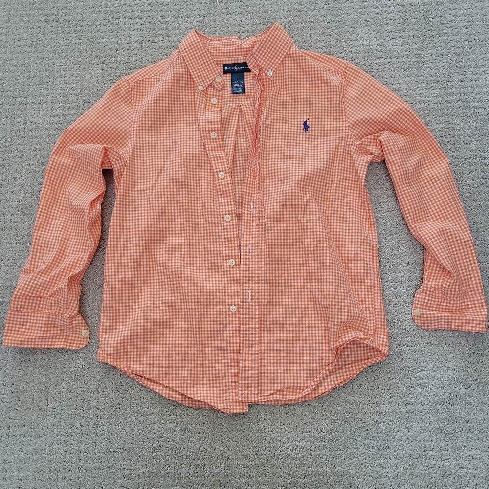 10/12 Polo Long Sleeve Spring Button Up Dress Shirt